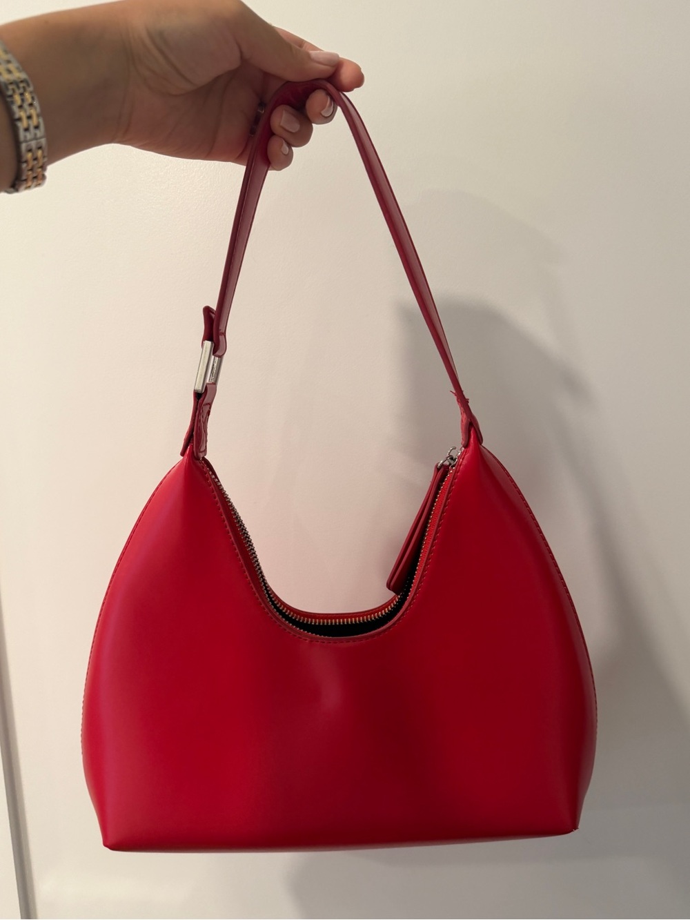 Princess Polly Red Curved Shoulder Bag